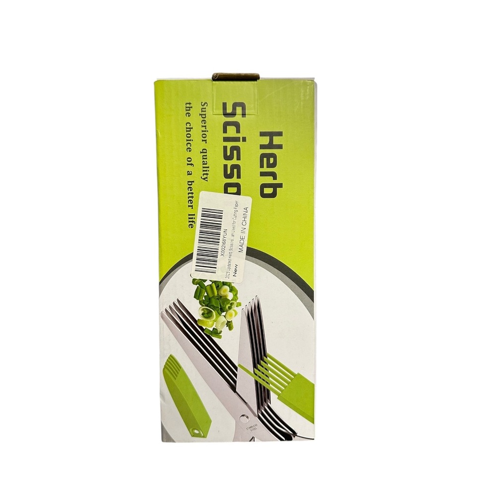 Herb Scissors Multi Blade Kitchen‎ Shears Vegetable Cutter Chopper New